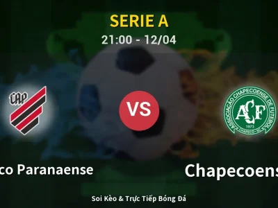 Soi Kèo Atletico Paranaense vs Chapecoense-sc – 21:00 12/04 | Nhận Định, Dự Đoán Tỷ Số