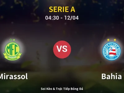 Kết Quả: Mirassol 1-2 Bahia – Highlight & Bàn Thắng | Serie A