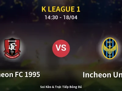 Soi Kèo Bucheon FC 1995 vs Incheon United – 14:30 18/04 | Nhận Định, Dự Đoán Tỷ Số